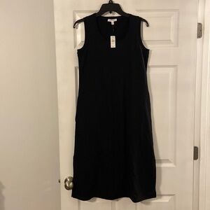 Talbots Summer Dress size PS brand new with tag color black length 42” bust 32”